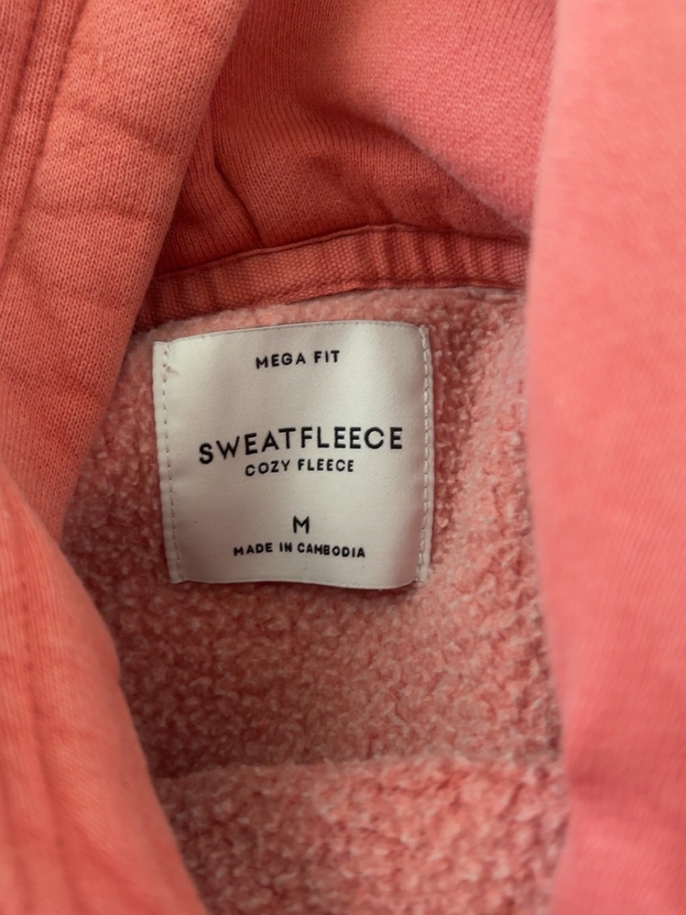 Aritzia Sweatfleece Cozy Fleece Jacket - Coral Pink
